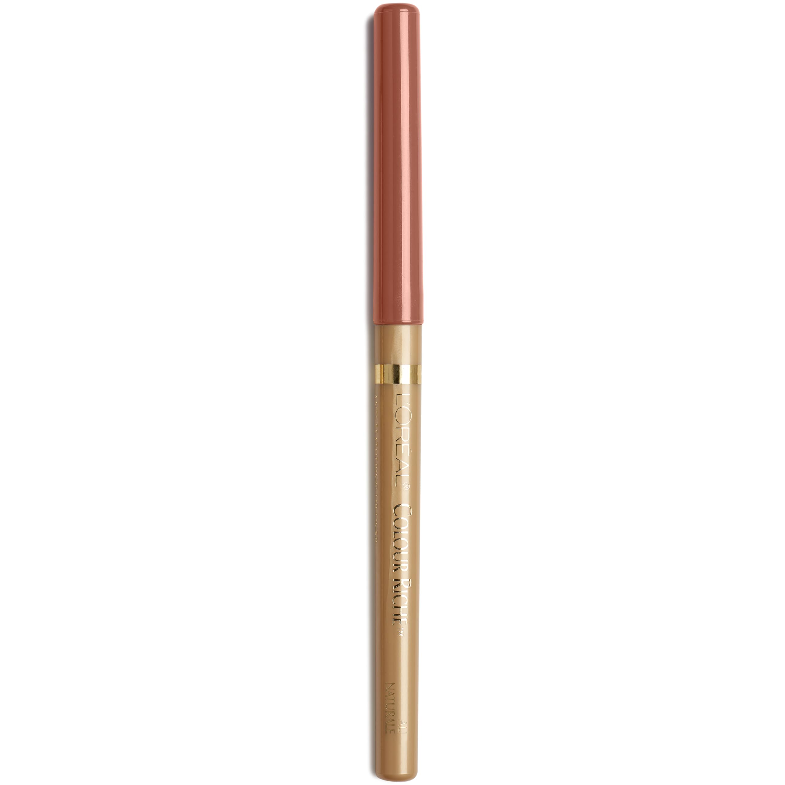 L'Oreal Paris Colour Riche Lip Liner Pencil, Creamy Lip Liner with Omega 3 and Vitamin E, 780 Au Naturale (Soft Neutral Beige)